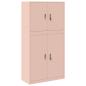 Preview: Aufbewahrungsschrank 2 stk. Rosa 90 x 40 x 175 cm Stahl