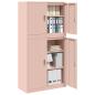 Preview: Aufbewahrungsschrank 2 stk. Rosa 90 x 40 x 175 cm Stahl