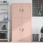 Preview: Aufbewahrungsschrank 2 stk. Rosa 90 x 40 x 175 cm Stahl