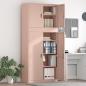 Preview: ARDEBO.de - Aufbewahrungsschrank 2 stk. Rosa 90 x 40 x 210 cm Stahl