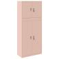Preview: Aufbewahrungsschrank 2 stk. Rosa 90 x 40 x 210 cm Stahl