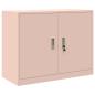 Preview: Aufbewahrungsschrank 2 stk. Rosa 90 x 40 x 210 cm Stahl
