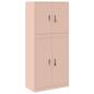 Preview: Aufbewahrungsschrank 2 stk. Rosa 80 x 40 x 175 cm Stahl