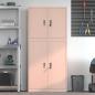 Preview: Aufbewahrungsschrank 2 stk. Rosa 80 x 40 x 175 cm Stahl