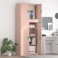 Preview: ARDEBO.de - Aufbewahrungsschrank 2 stk. Rosa 80 x 40 x 210 cm Stahl