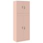 Preview: Aufbewahrungsschrank 2 stk. Rosa 80 x 40 x 210 cm Stahl