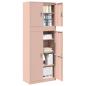 Preview: Aufbewahrungsschrank 2 stk. Rosa 80 x 40 x 210 cm Stahl