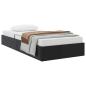 Preview: Ottoman Bettgestell mit Speicher Schwarz 90 x 200 cm Kunstleder