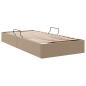 Preview: Ottoman Bettgestell Cappuccino 90 x 200 cm Kunstleder