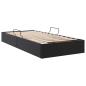Preview: Ottoman Bettgestell Schwarz 100 x 200 cm Kunstleder