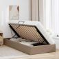 Preview: Ottoman Bettgestell Cappuccino 100 x 200 cm Kunstleder