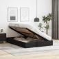 Preview: Ottoman Bettgestell Schwarz 140 x 190 cm Kunstleder