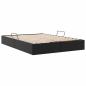 Preview: Ottoman Bettgestell Schwarz 140 x 190 cm Kunstleder