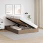 Preview: Ottoman Bettgestell Cappuccino 140 x 200 cm Kunstleder