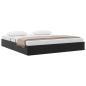 Preview: Ottoman Bettgestell Schwarz 160 x 200 cm Kunstleder