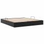 Preview: Ottoman Bettgestell Schwarz 160 x 200 cm Kunstleder