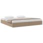 Preview: Ottoman Bettgestell Cappuccino 200 x 200 cm Kunstleder