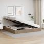 Preview: Ottoman Bettgestell Cappuccino 200 x 200 cm Kunstleder