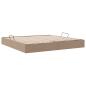 Preview: Ottoman Bettgestell Cappuccino 200 x 200 cm Kunstleder