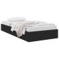 Preview: Ottoman Bettgestell mit Speicher Schwarz 90 x 190 cm Stoff