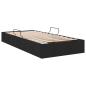 Preview: Ottoman Bettgestell mit Speicher Schwarz 90 x 200 cm Stoff