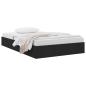 Preview: Ottoman Bettgestell mit Speicher Schwarz 120 x 200 cm Stoff
