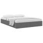Preview: Ottoman Bettgestell mit Speicher Dunkelgrau 140 x 200 cm Stoff