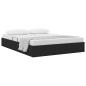 Preview: Ottoman Bettgestell mit Speicher Schwarz 140 x 200 cm Stoff
