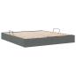 Preview: Ottoman Bettgestell mit Speicher Dunkelgrau 160 x 200 cm Stoff