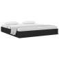 Preview: Ottoman Bettgestell mit Speicher Schwarz 160 x 200 cm Stoff