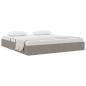 Preview: Ottoman Bettgestell mit Speicher Taupe 160 x 200 cm Stoff