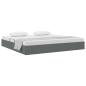 Preview: Ottoman Bettgestell mit Speicher Dunkelgrau 200 x 200 cm Stoff