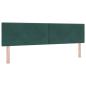 Preview: Ottoman Bett mit Matratze Dunkelgrün 180 x 200 cm Samt