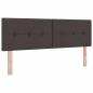 Preview: Ottoman-Bett mit Matratze und LED Dunkelbraun 140 x 200 cm