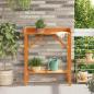Preview: ARDEBO.de - Pflanztisch Braun 75 x 40 x 90 cm Massives Kiefernholz