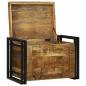 Preview: Aufbewahrungsbox Braun und Schwarz 60 x 40 x 41 cm