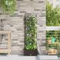 Preview: ARDEBO.de - Garten-Pflanzgefäß Braun 40 x 40 x 125,5 cm PP