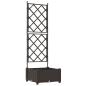 Preview: Garten-Pflanzgefäß Braun 40 x 40 x 125,5 cm PP