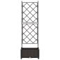 Preview: Garten-Pflanzgefäß Braun 40 x 40 x 125,5 cm PP