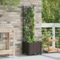 Preview: Garten-Pflanzgefäß Braun 40 x 40 x 143 cm PP