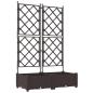 Preview: Garten-Pflanzgefäß 2 stk. Braun 80 x 40 x 125,5 cm PP
