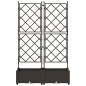 Preview: Garten-Pflanzgefäß 2 stk. Braun 80 x 40 x 125,5 cm PP