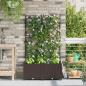 Preview: ARDEBO.de - Garten-Pflanzgefäß 2 stk. Braun 80 x 40 x 143 cm PP