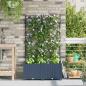 Preview: ARDEBO.de - Garten-Pflanzgefäß 2 stk. Grau 80 x 40 x 143 cm PP