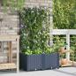Preview: Garten-Pflanzgefäß 2 stk. Grau 80 x 40 x 143 cm PP