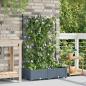 Preview: Garten-Pflanzgefäß 2 stk. Hellgrau 80 x 40 x 125,5 cm PP