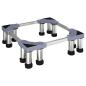 Preview: Waschmaschinensockel Grau 67 x 67 x 21,5 cm Edelstahl