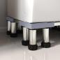 Preview: Waschmaschinensockel Grau 67 x 67 x 21,5 cm Edelstahl