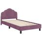 Preview: Kinderbettgestell mit Kopfteil Lila 90 x 190 cm Samt