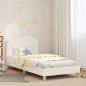 Preview: ARDEBO.de - Kinderbettgestell mit Kopfteil Creme 90 x 200 cm Bouclé